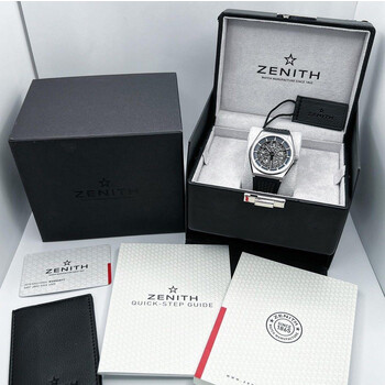 (SOLD!!) 41mm • Zenith Defy Classic Skeleton Titanium on Black Rubber